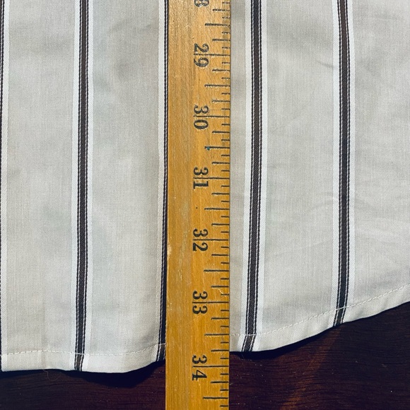 New Axist City Dressing Button Front Casual Dress Shirt Striped Size 2XL XXL - Picture 5 of 6